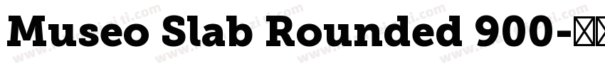 Museo Slab Rounded 900字体转换